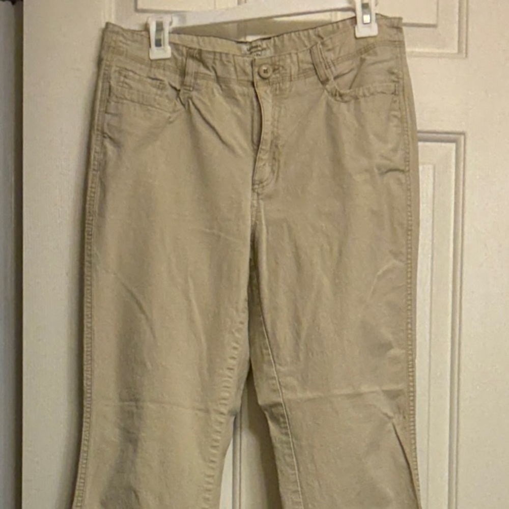 L.L. Bean Women's Straight Leg Jeans in Beige